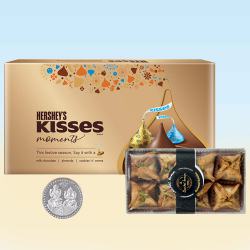 Tasty Hersheys Kisses Moments with Pyramid Baklawa n Laxmi Ganesh Coin