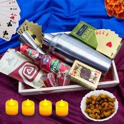 Classy Sparkling Fruit Wine n Cocktail Mix Gift Combo for Diwali