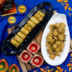Tasty Roll Baklava n Haldiram Methi-Mathri