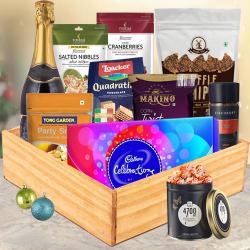 Lovely Gourmet Gift Basket for Xmas to Nipani