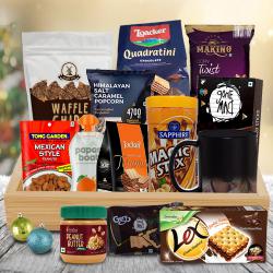 Christmas Celebration Gift Basket of Gourmet Snacks to Nipani