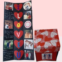 Dazzling Love Infinity Personalized Explosion Card to Hariyana