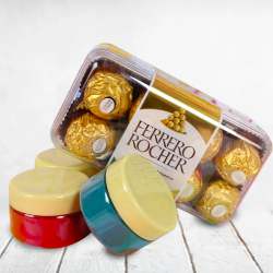 Delectable Ferrero Rocher Chocolates with Herbal Holi Colours