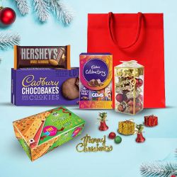 Lovely Assorted Chocolates with Christmas Decorations to Ambattur