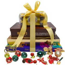 Amazing 4 Tier Chocolate Tower Gift for Christmas to Tirur