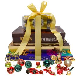 Amazing 4 Tier Chocolate Tower Gift for Christmas to Balasore