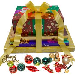 Irresistible Gift of Chocolate Tower N X-Mas Decoration to Marmagao