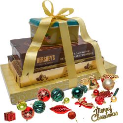 Finest 6 Tier Chocolate Tower with Xmas Decor to Andaman and Nicobar Islands