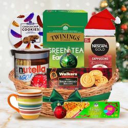 Cheerful X-Mas Memoir Gift Basket to Ambattur