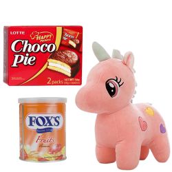 Exciting Soft Toy N chocolates Gift for Kids