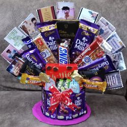 Exotic Personalized Arrangement of Assorted Chocolates with Chikki