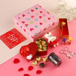 Yummy Chocolate Treats with Teddy N Assorted Gifts to Hariyana