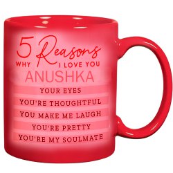 Classic 5 Reasons to Love You Customized Coffee Mug