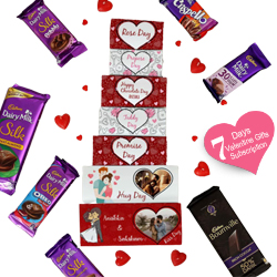 Exclusive Valentine Week Set of 8 Branded Chocolates to Lakshadweep
