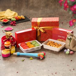 Tasty Assorted Sweets N Chocolaty Treat Holi Gift