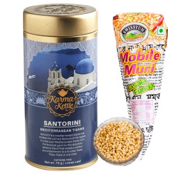 Marvellous Gift of Karma Kettle Santorini Tea with Snacks