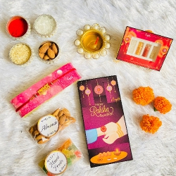 Rakhi Special Choco Nutty Hamper to India