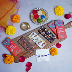 Flavored Rakhi Chocolates Bar Delight to India