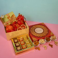 Diwali Gift Fudge And Silver Plated Coin to India
