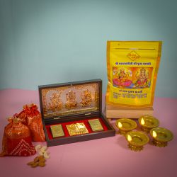 Illuminated Diwali Puja Set to Hariyana