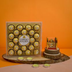 Delectable Chocolates with Ganesh N Lights Trio to Chittaurgarh