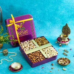 Opulent Nut Assortment In Pink Tin to Sivaganga