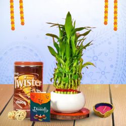 Lucky Bamboo, Diya, Sweetness to Nipani