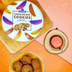 Cookies And Diya For Diwali to Nipani