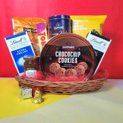 Yummy Christmas Cookies N Chocolates Hamper to Kollam