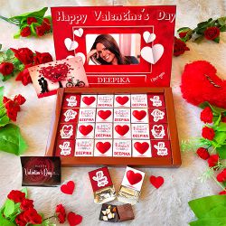 Mouth Watering N Customized Valentines Chocolates Gift Box to Lakshadweep