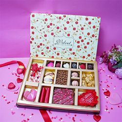 Heartfelt Choco Indulgence Gift Box to India