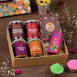 Deluxe Holi Snacks Gifts Box