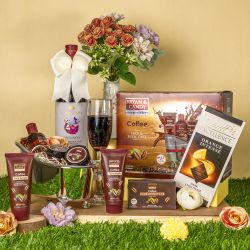 Luxurious Coffee with Spa Kit N Wine Hamper to Kollam