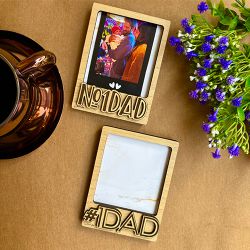 Special Fathers Day Photo Frame Magnets Set