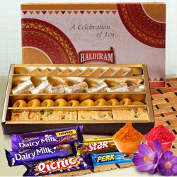 Treat the Best with Haldirams Assorted Sweets with Cadbury Celebration