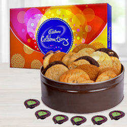 Diwali Gift Hamper of Cookies, Chocolates nd Diyas