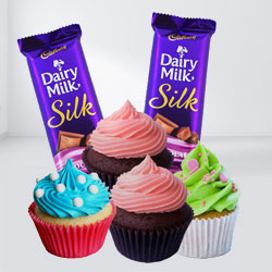 Delicious Cup Cakes nd Cadburys Chocolates