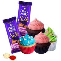 Marvelous Cup Cakes N Cadbury Silk Chocos