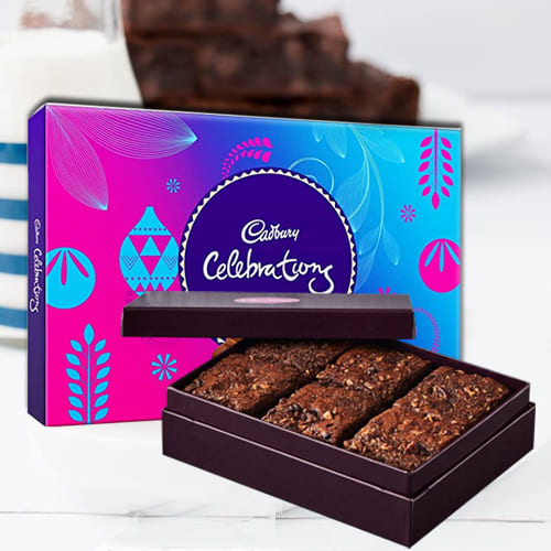 Tasty Brownies with Cadbury Celebrations to Marmagao