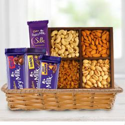 Crunchy Dry Fruits with Assorted Cadbury Chocolates to Uthagamandalam