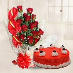 Radiant Red Delight Gift Combo to Nipani
