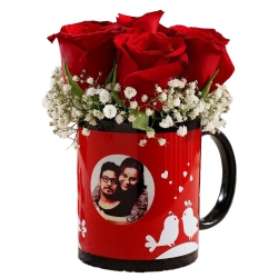 Rose Day Special Personalized Photo Coffee Mug