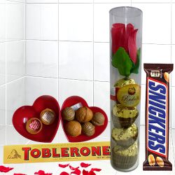 Romantic Gift of Love Message Box with Assorted Chocolates for Valentine