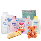 Marvelous Johnson Baby Care Gift Combo with Teddy to Marmagao