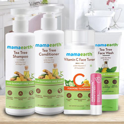 Marvelous Mama Earths Hair N Face Care Hamper to Alwaye