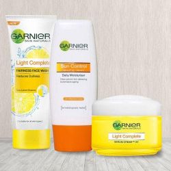 Marvelous Garnier Face Wash Hamper to India