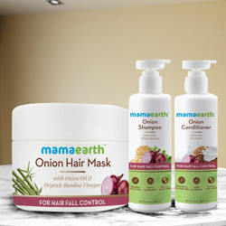 Essential Mamaearth Onion Anti Hairfall Spa Kit to India