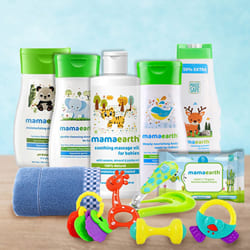 Comforting New Born Baby Care Hamper from Mamaearth to Nipani