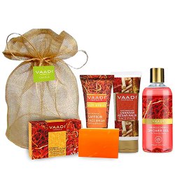 Exclusive Vaadi Herbals Saffron Skin Whitening Gift Set to India