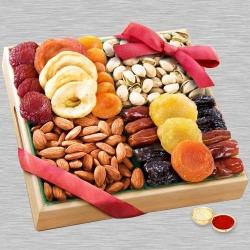 Exquisite Premium Dry Fruits Gift Tray for Bhai Dooj